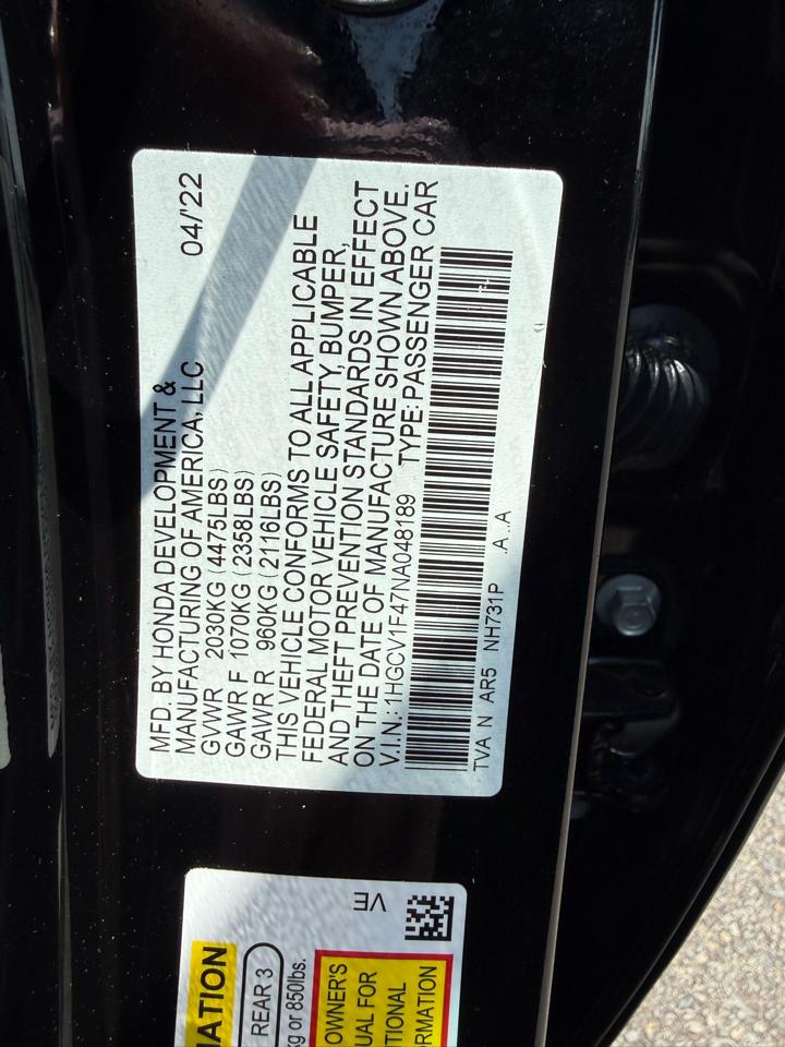 Honda Accord Sport Special Edition 2022