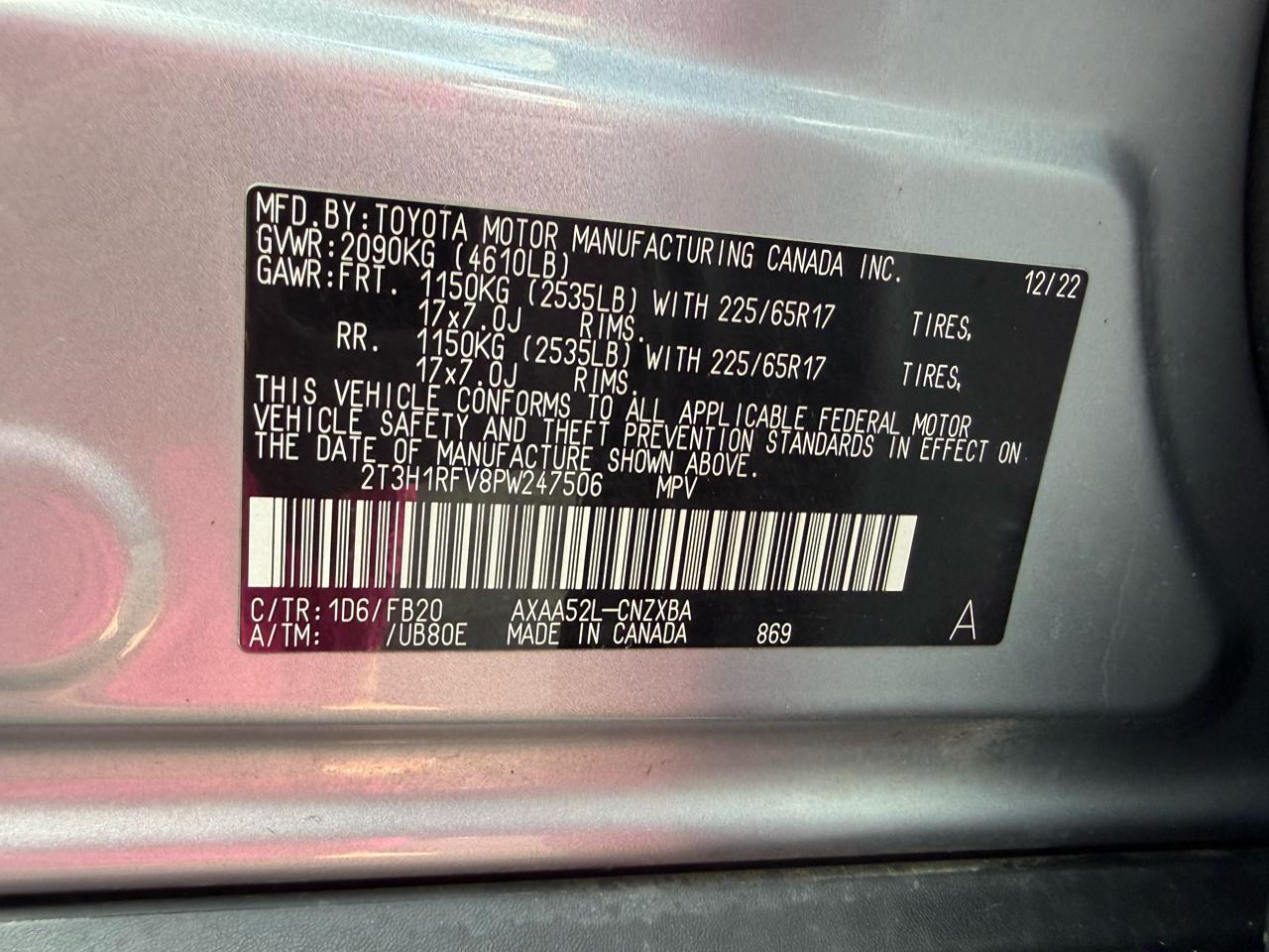 Toyota RAV4 LE 2023