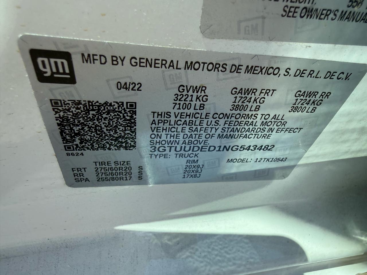 GMC Sierra 1500 SLT Crew Cab 4WD 2022
