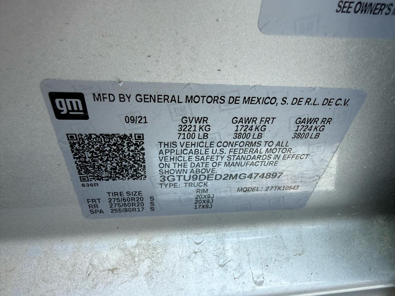 GMC Sierra 1500 SLT Crew Cab 4WD 2021