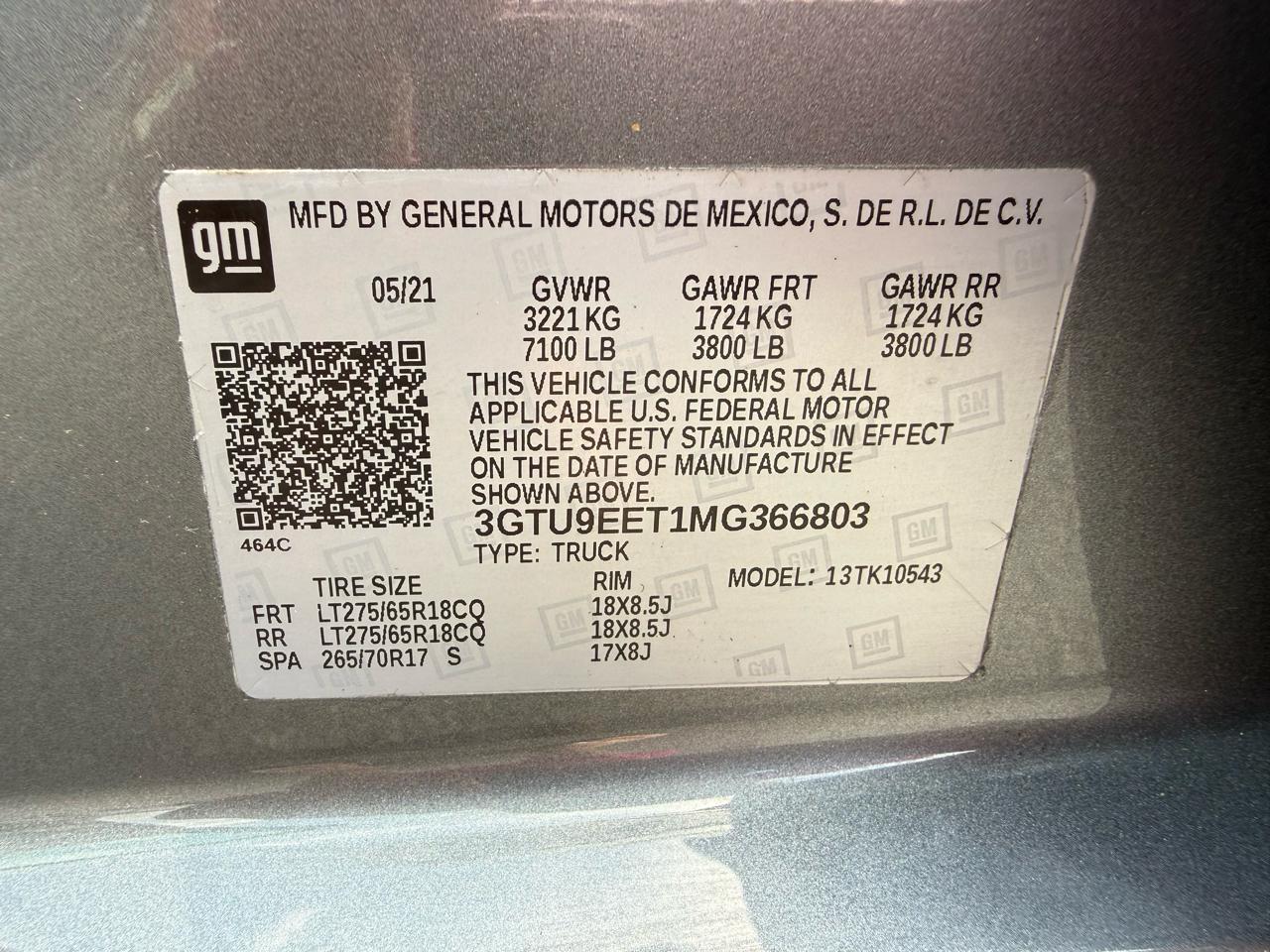 GMC Sierra 1500 AT4 Crew Cab 4WD 2021