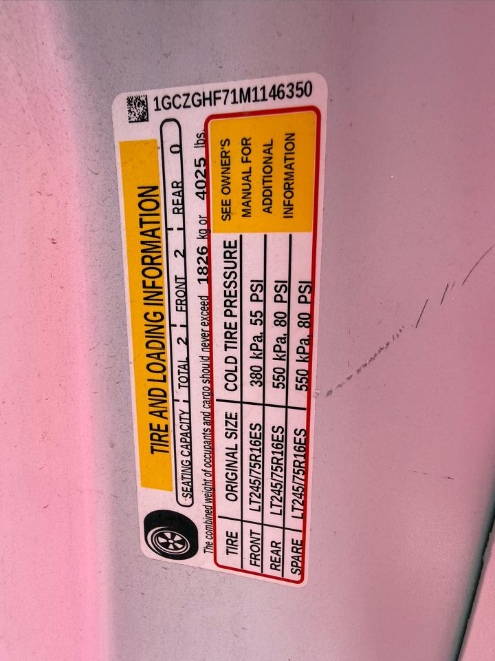 Chevrolet Express 3500 Cargo Extended 2021