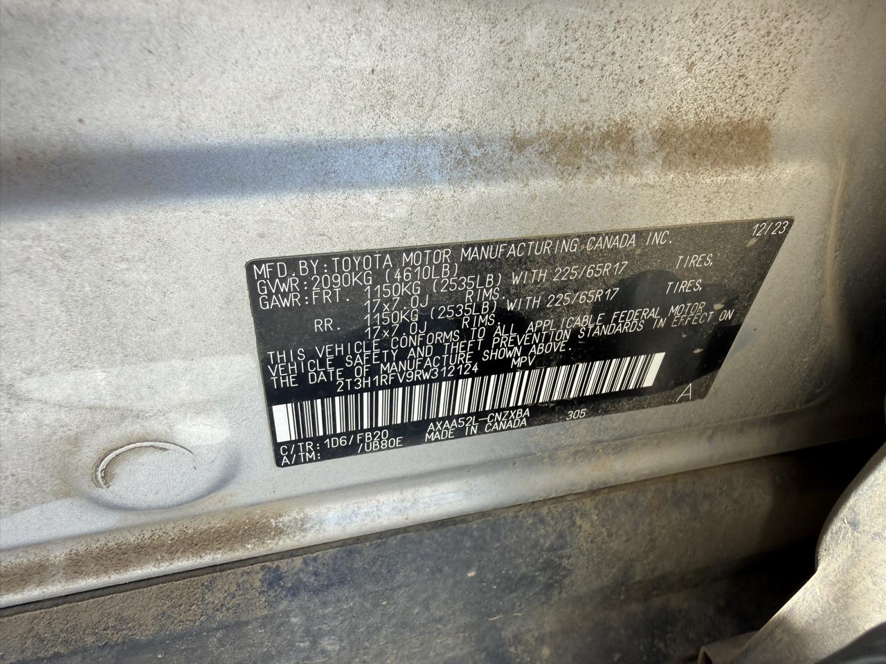 Toyota RAV4 LE 2024
