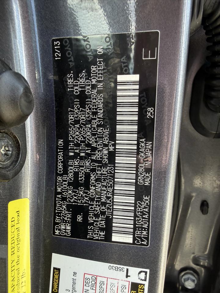 Toyota 4Runner SR5 2WD 2014