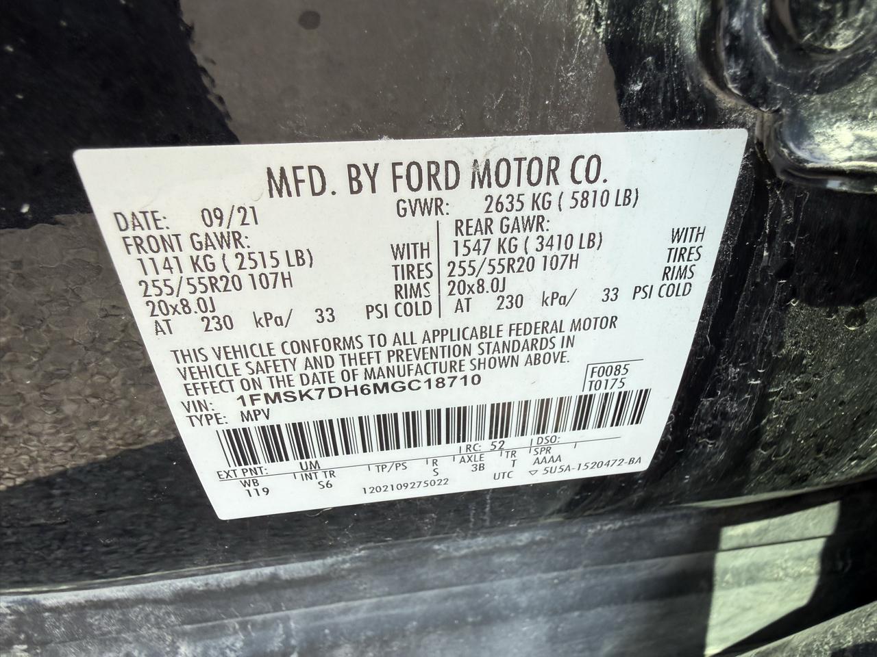 Ford Explorer XLT 2021