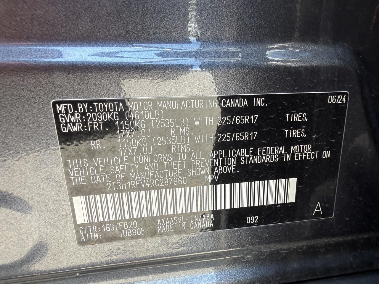 Toyota RAV4 LE 2024