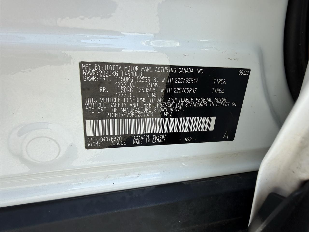 Toyota RAV4 LE 2023