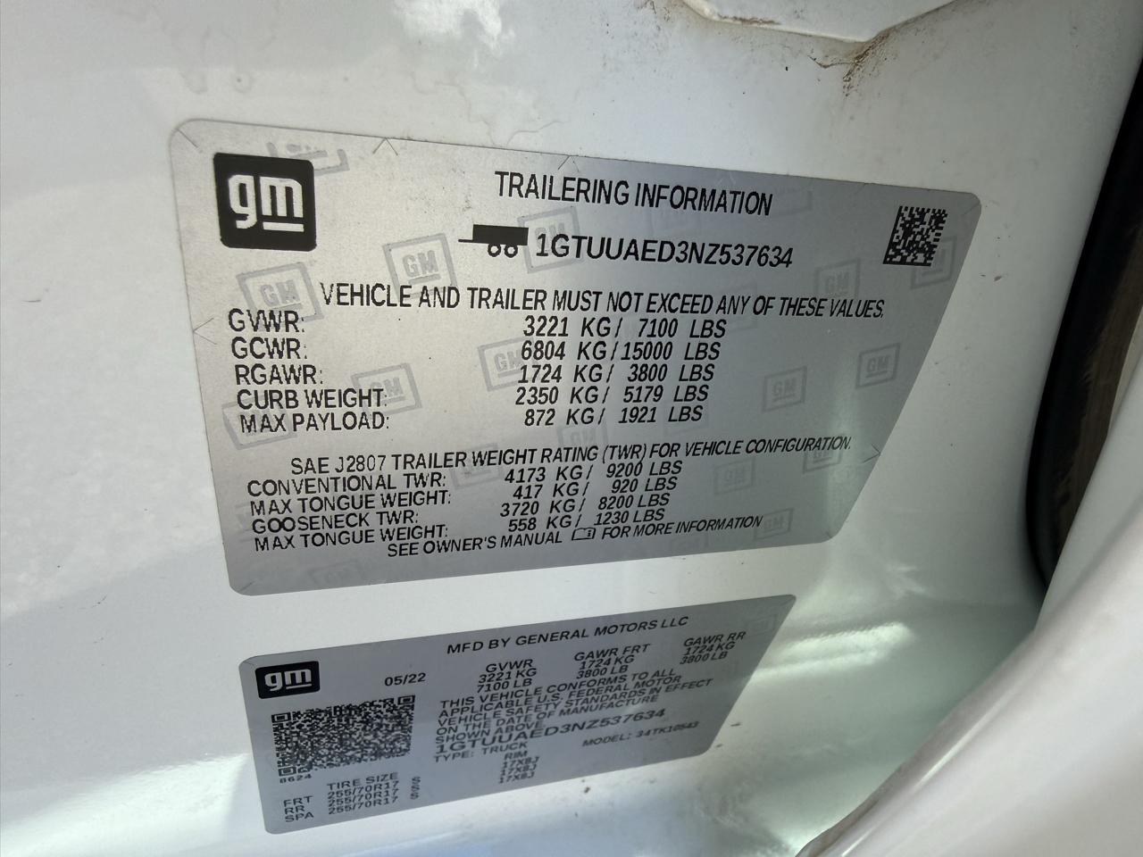 GMC Sierra 1500 Pro Crew Cab Short Box 4WD 2022