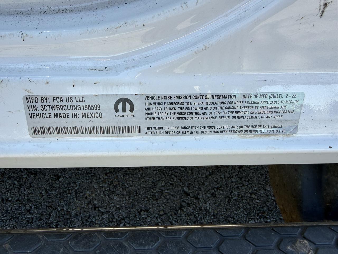 RAM 3500 SLT Crew Cab 4WD 2022