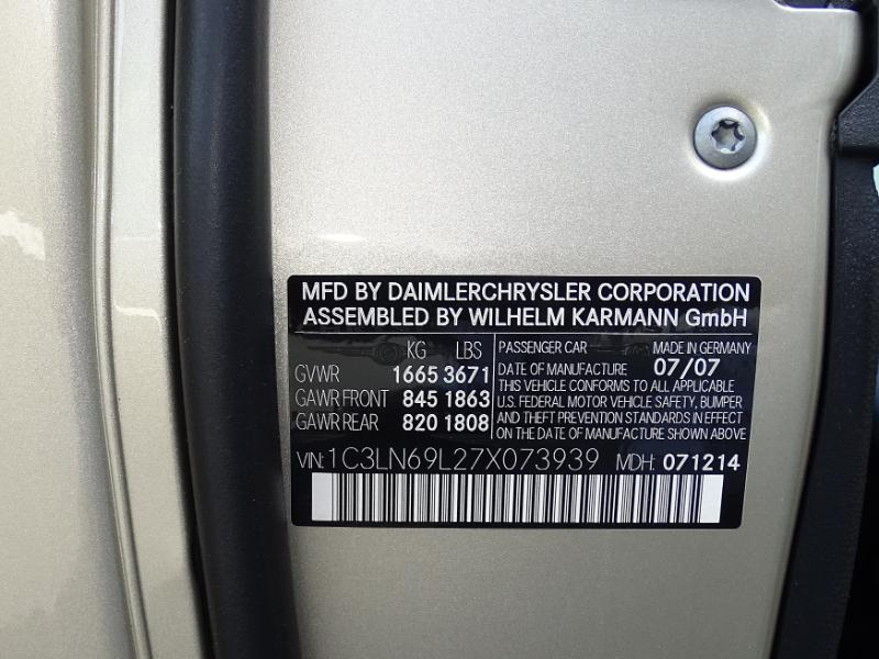 Chrysler Crossfire Coupe Limited 2007