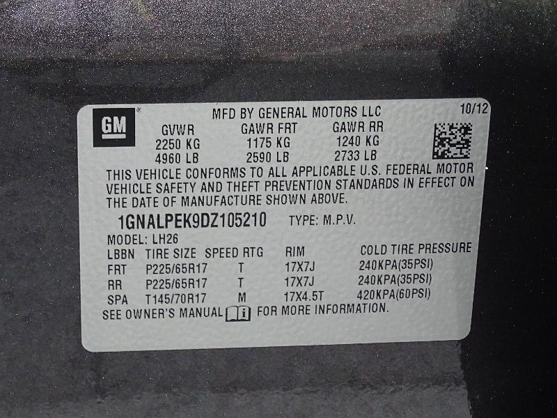 Chevrolet Equinox LT 2WD 2013