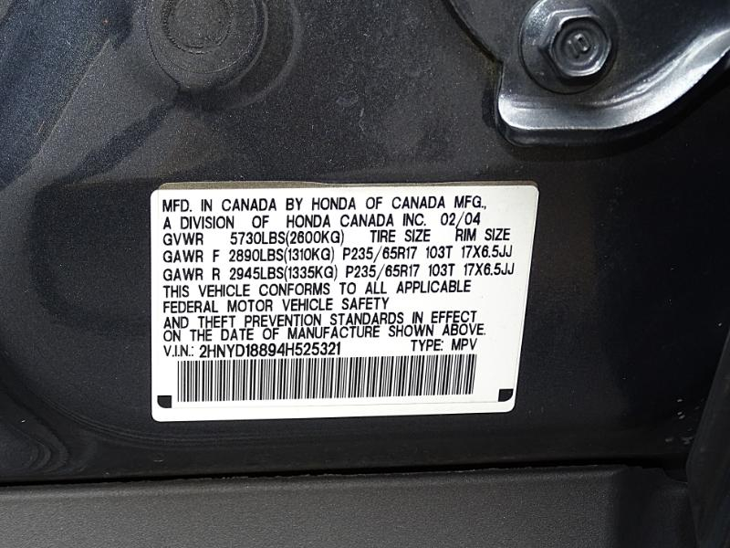 Acura MDX Touring with Navigation System 2004