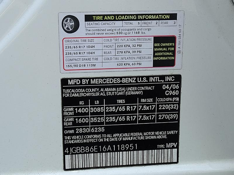 Mercedes-Benz M-Class ML350 2006