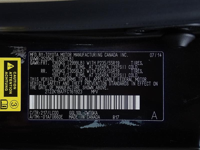 Lexus RX 350 FWD 2015