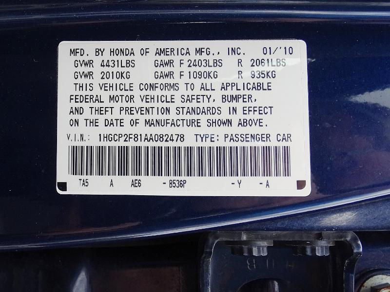 Honda Accord EX-L Sedan AT 2010