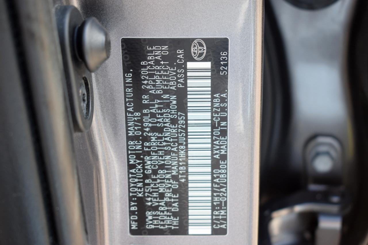 Toyota Camry LE 2018