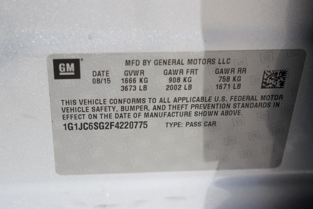 Chevrolet Sonic LT Auto 5-Door 2015