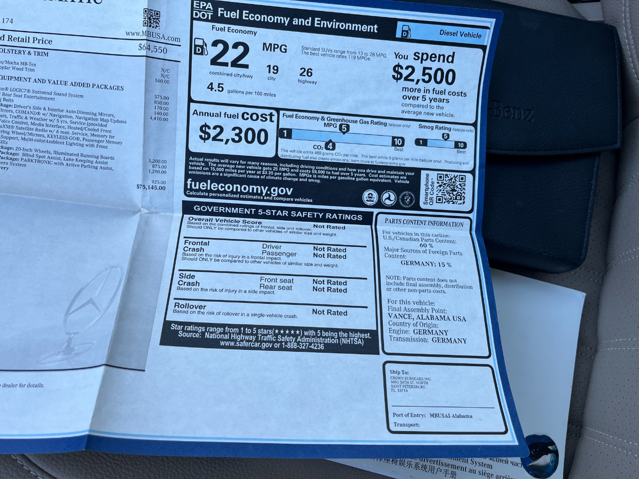 Mercedes-Benz GL-Class GL350 BlueTEC 2016