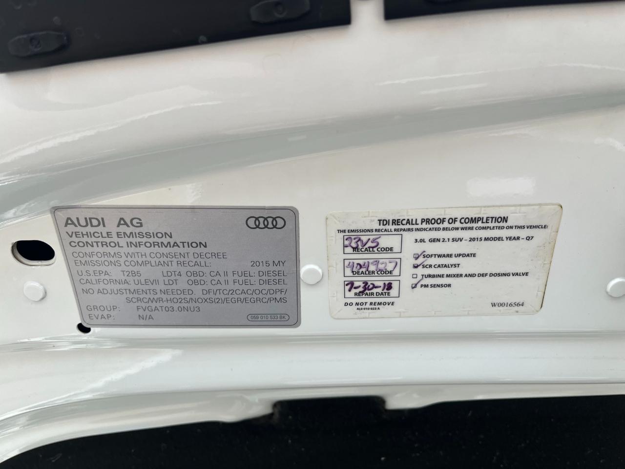 Audi Q7 TDI Premium Plus quattro 2015