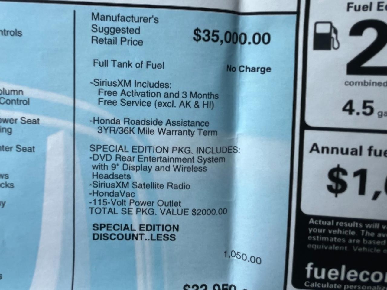 Honda Odyssey SE 2017