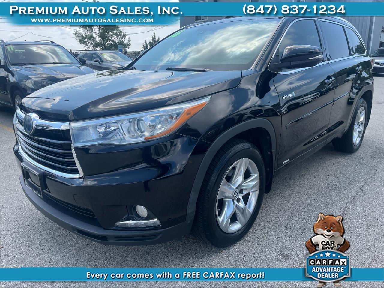 Toyota Highlander Hybrid Limited Platinum AWD 2016