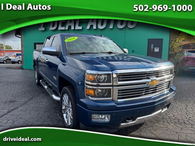 Blue 2015 Chevrolet Silverado 1500 Pickup Truck Four-Wheel Drive Automatic