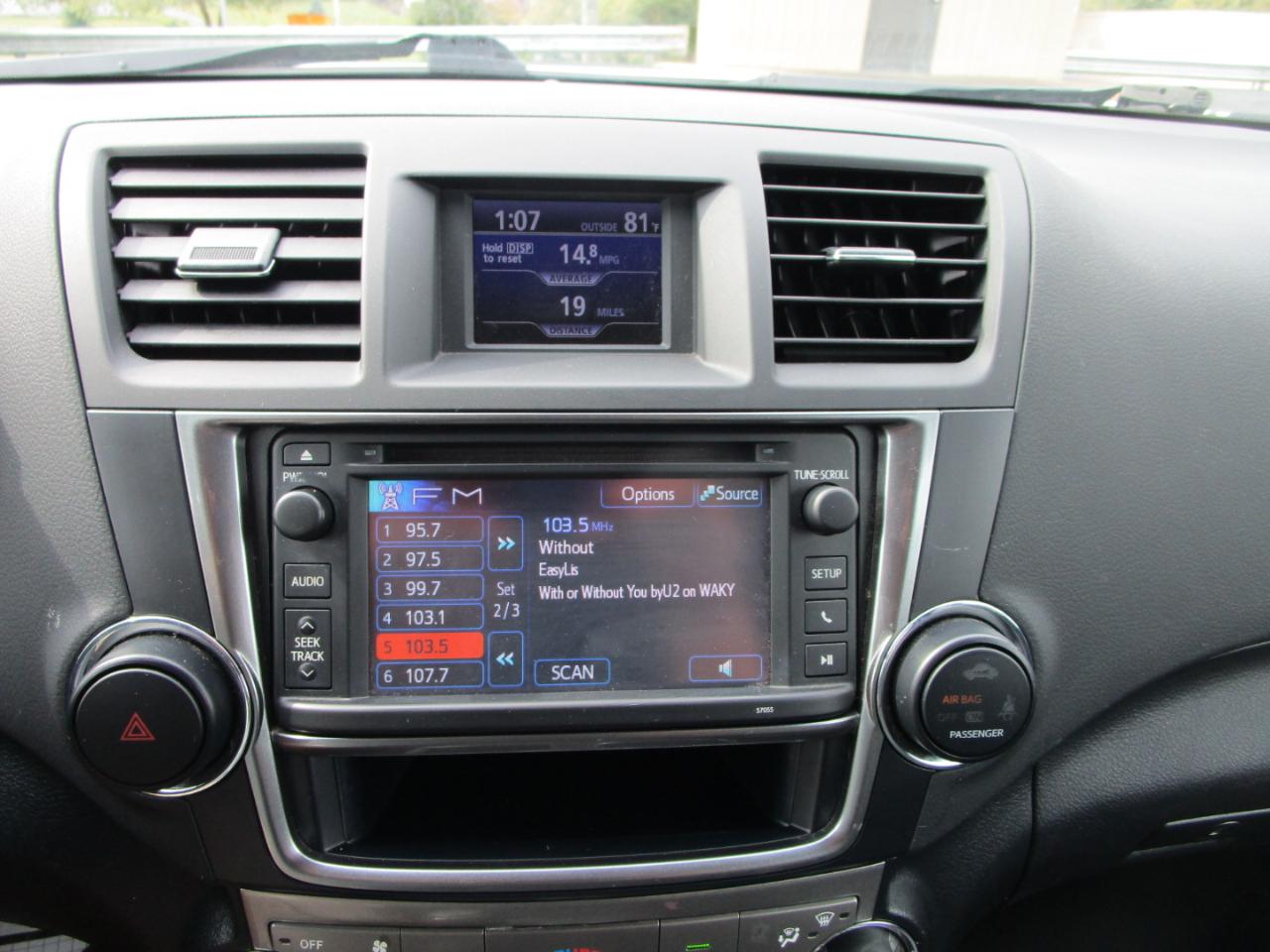 Toyota Highlander 4WD 4dr V6 (Natl) 2013