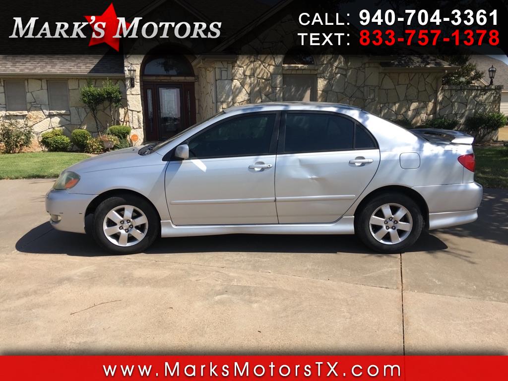 Used 2006 Toyota Corolla S for Sale in Olney TX 76374 Mark's Motors