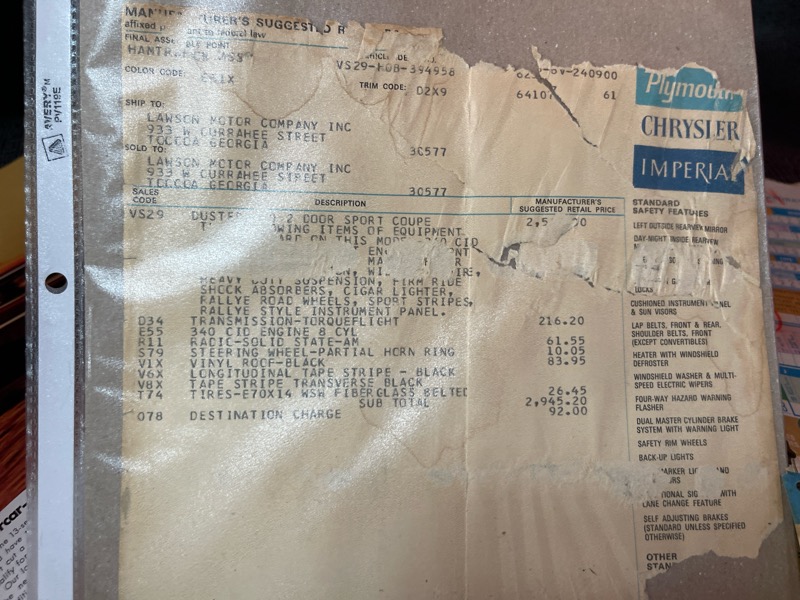 Plymouth Duster  1970 Plymouth Duster  1970