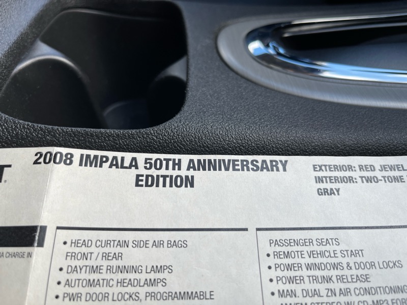 Chevrolet Impala 50th Anniversary 2008 Chevrolet Impala 50th Anniversary 2008