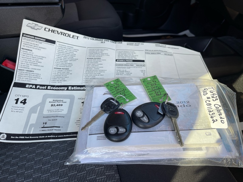 Chevrolet Colorado 2LT Crew Cab 4WD 2012 Chevrolet Colorado 2LT Crew Cab 4WD 2012