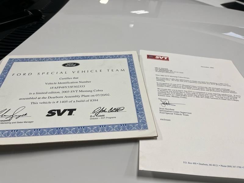Ford Mustang SVT Cobra Coupe 2003