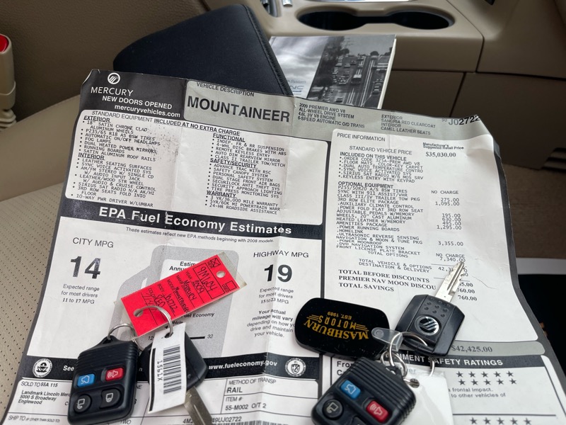 Mercury Mountaineer Premier 4.6L AWD 2009