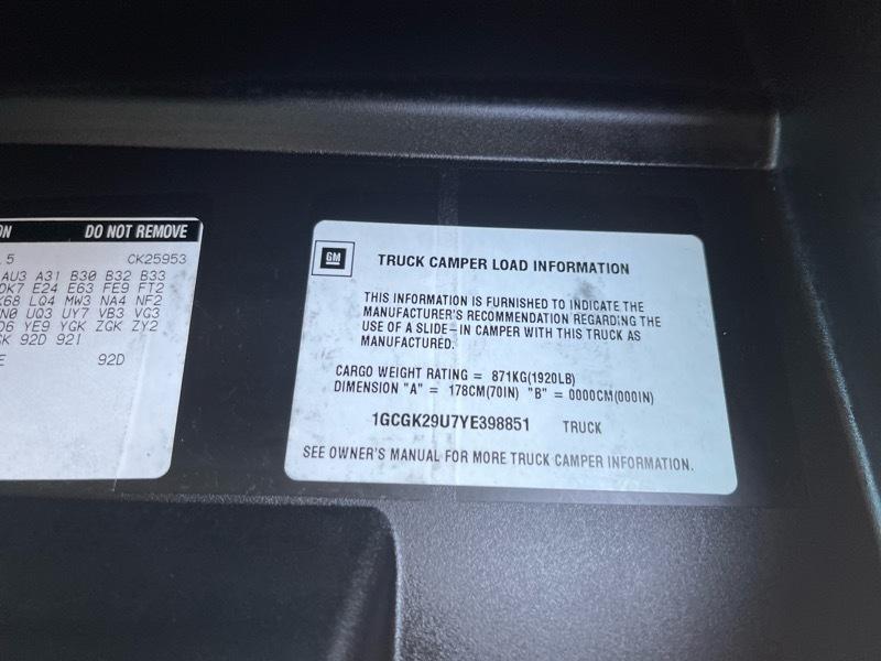 Chevrolet Silverado 2500 HD 4dr Ext Cab 157.5" WB C6P 4WD LS 2000