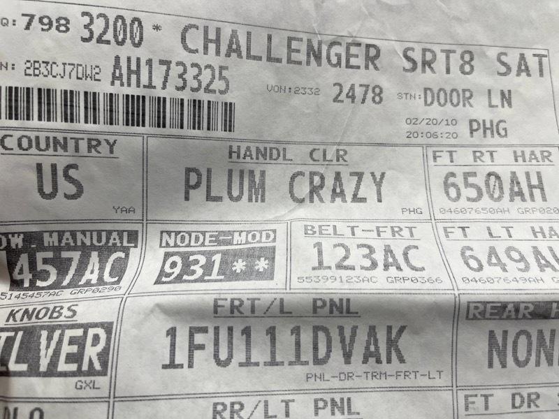 Dodge Challenger SRT8 2010