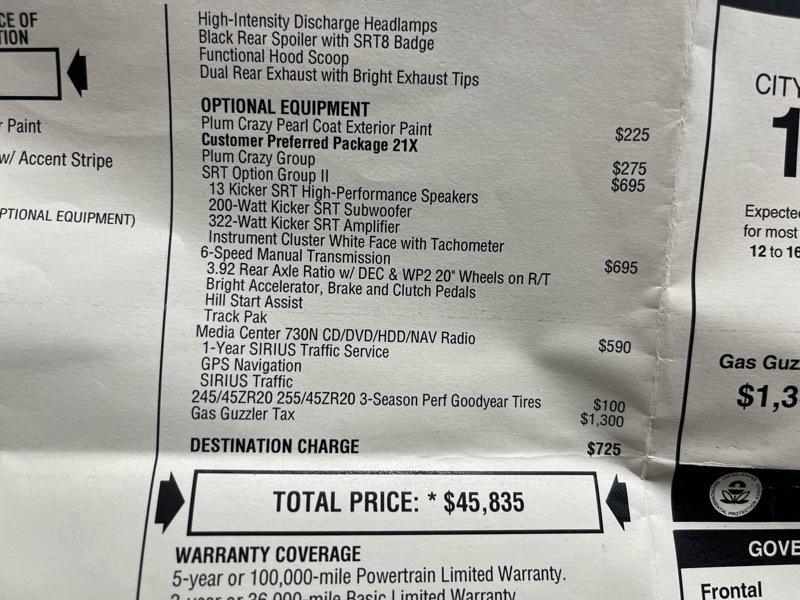 Dodge Challenger SRT8 2010