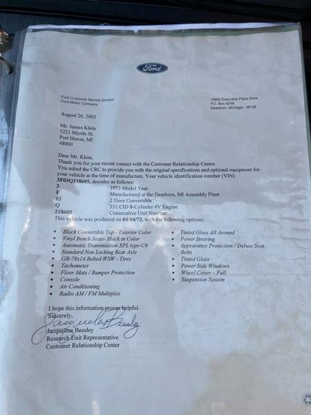 Ford Mustang 2dr Convertible 1973