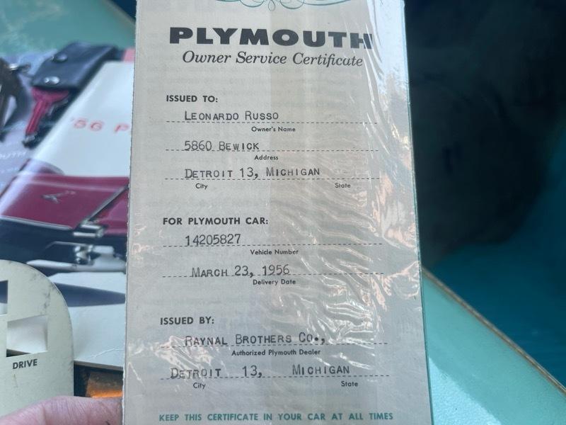 Plymouth Plaza  1956