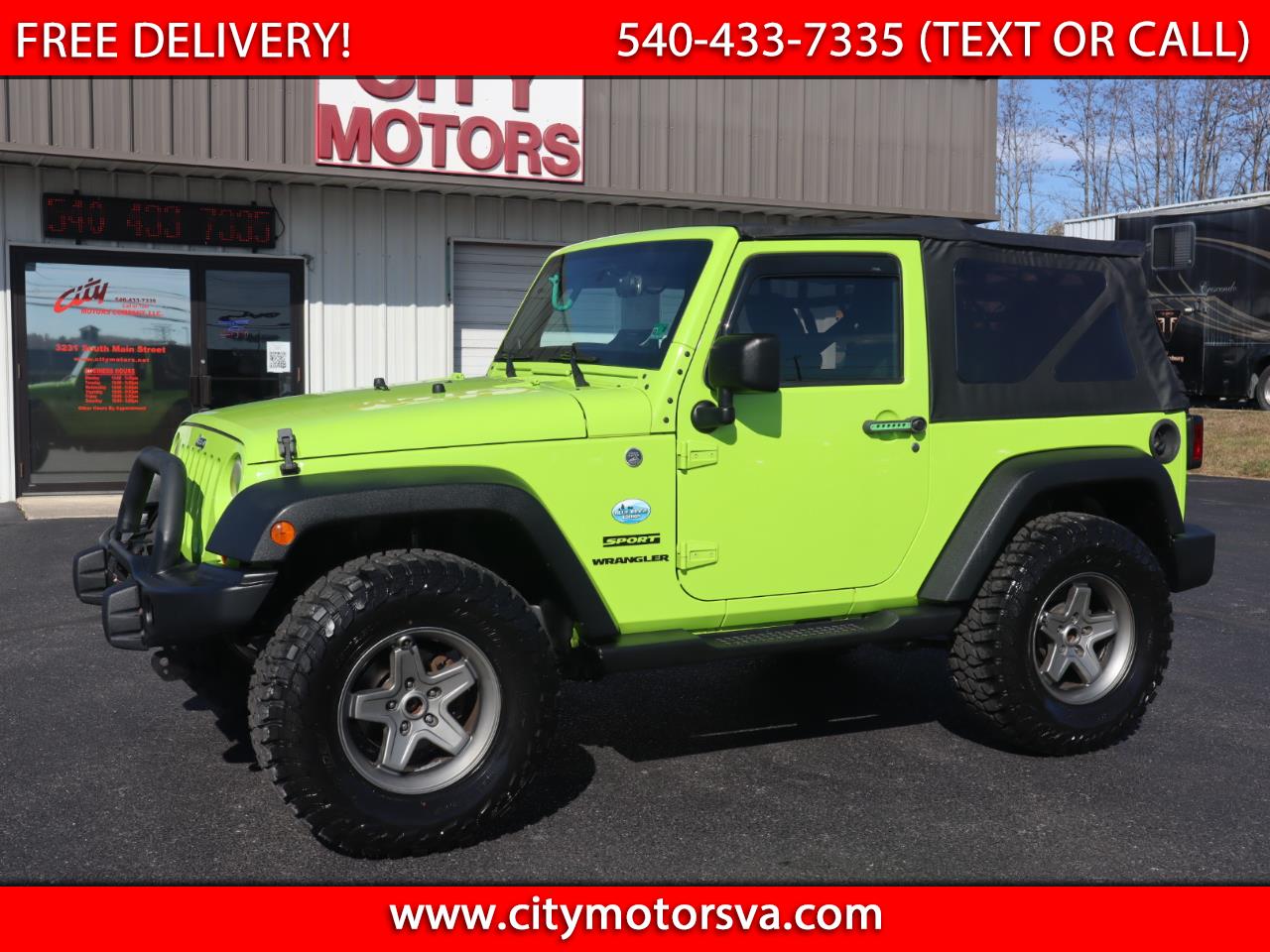 2012 Jeep Wrangler 4WD 2dr Sport