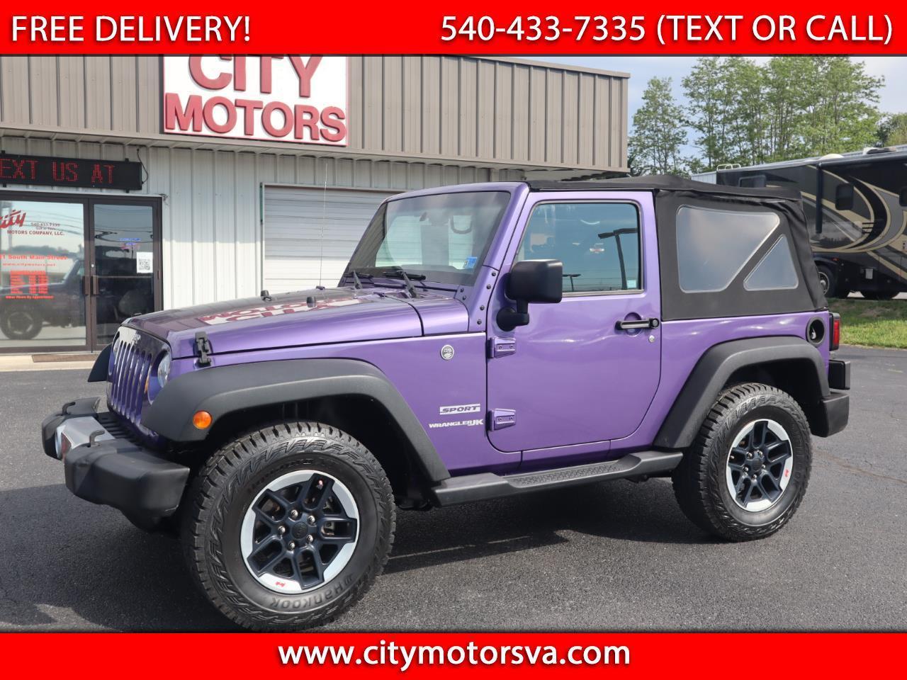 2018 Jeep Wrangler JK Sport S 4x4