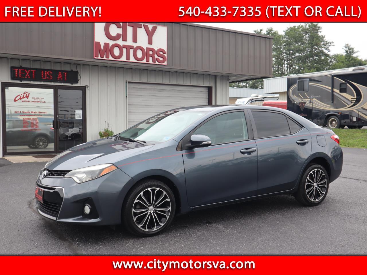 Toyota Corolla 4dr Sdn CVT S w/Special Edition Pkg (Natl) 2016