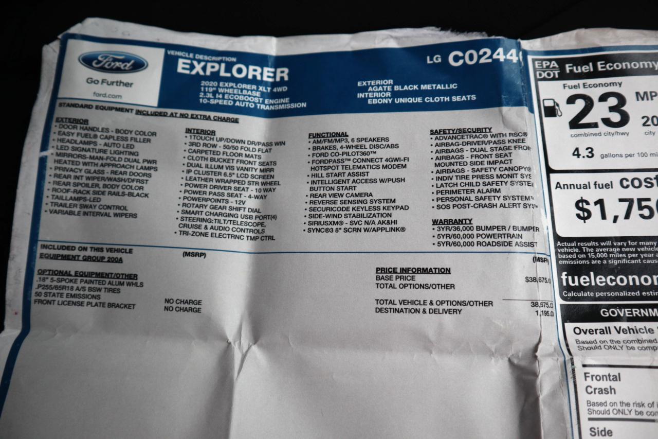 Ford Explorer XLT 4WD 2020