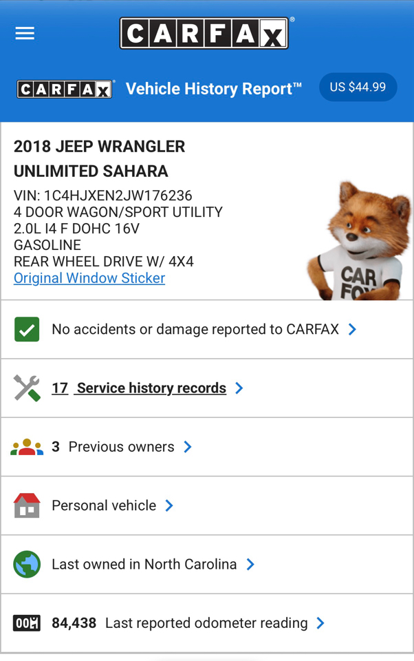Jeep Wrangler Unlimited Sahara 2018