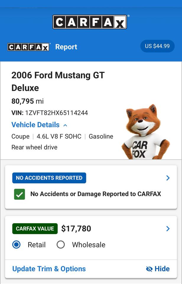 Ford Mustang GT Deluxe Coupe 2006