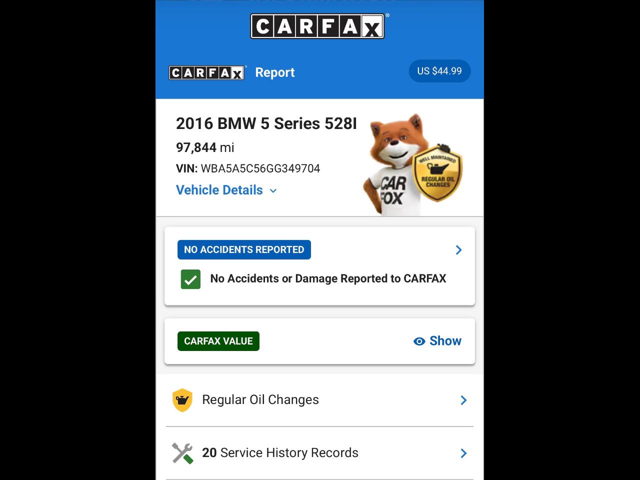 2016 BMW 5-Series 528i