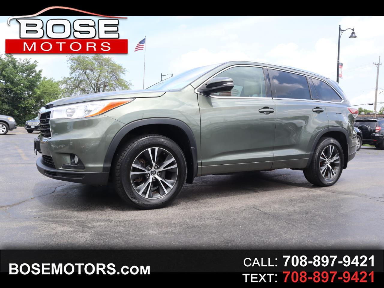 Toyota Highlander XLE AWD V6 2016