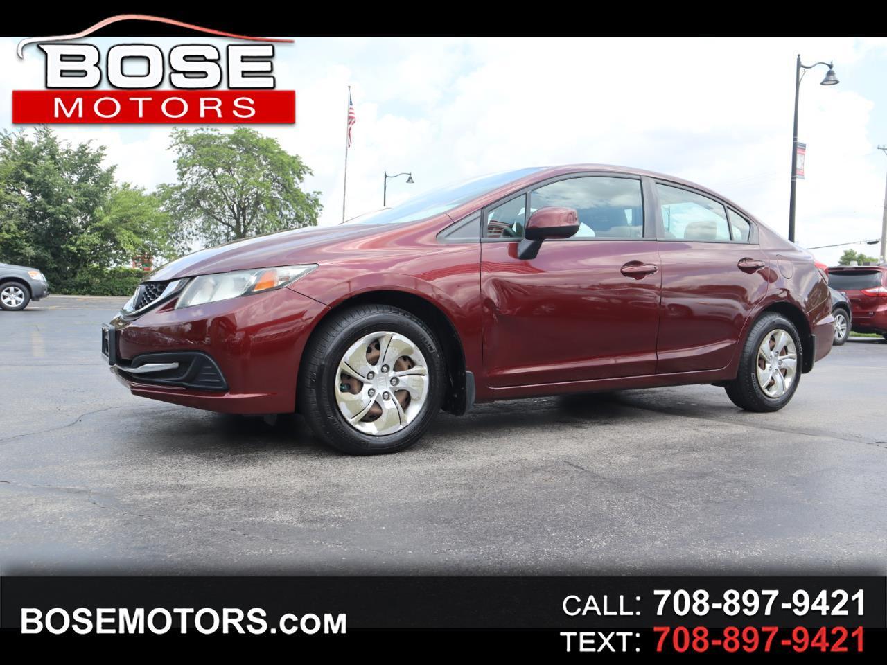 Honda Civic LX Sedan 5-Speed AT 2013