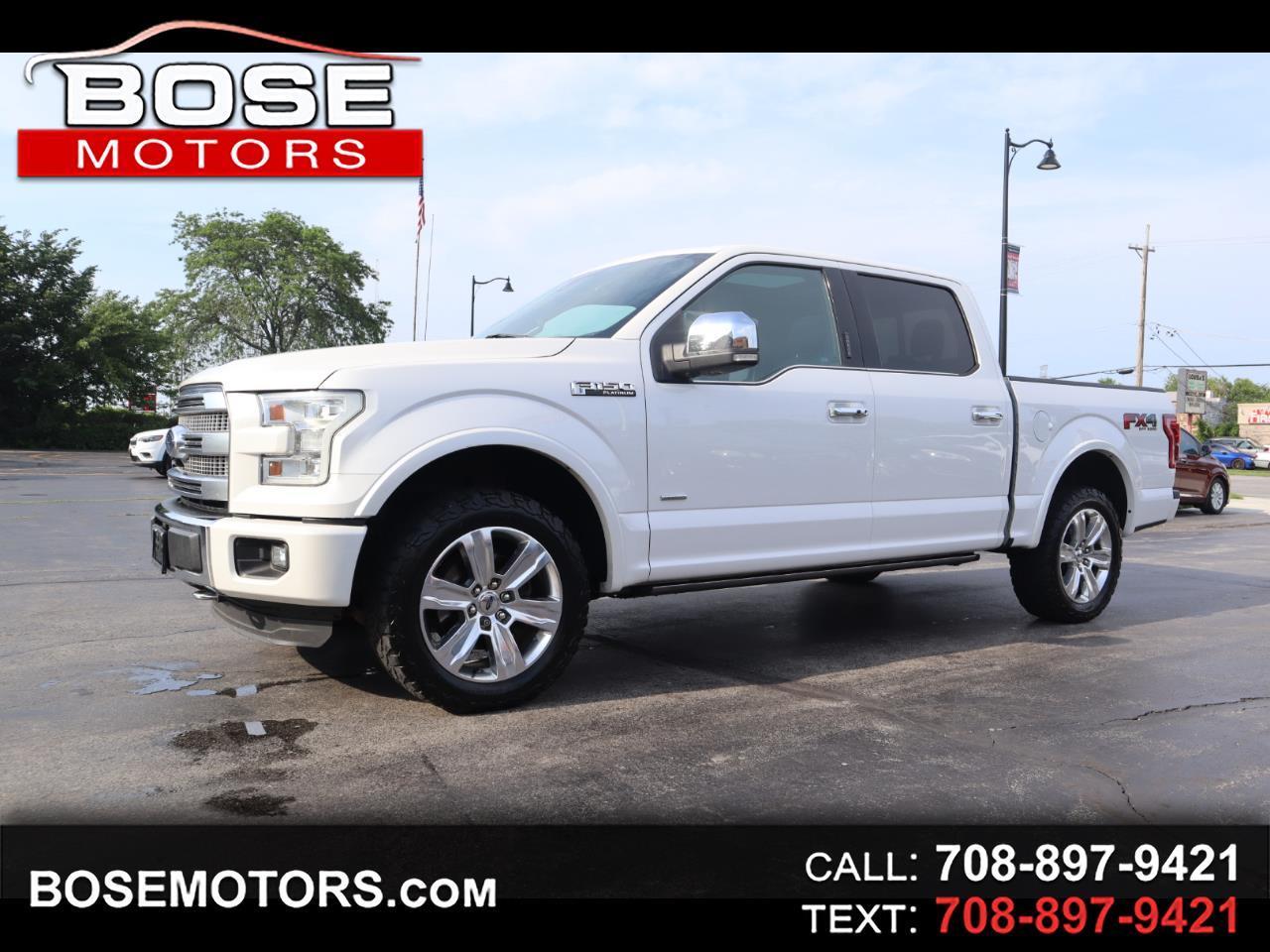 Ford F-150 Platinum SuperCrew 5.5-ft. Bed 4WD 2016