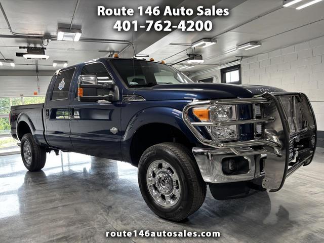 Blue 2016 Ford F-250 Super Duty Pickup Truck Four-Wheel Drive Automatic