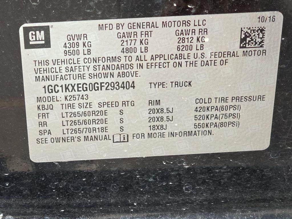 Chevrolet Silverado 2500HD  2016